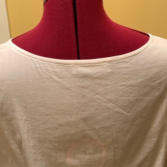 Stefanel White Blouse with Ruffle Detail on short sleeves - Picture 7 of 9